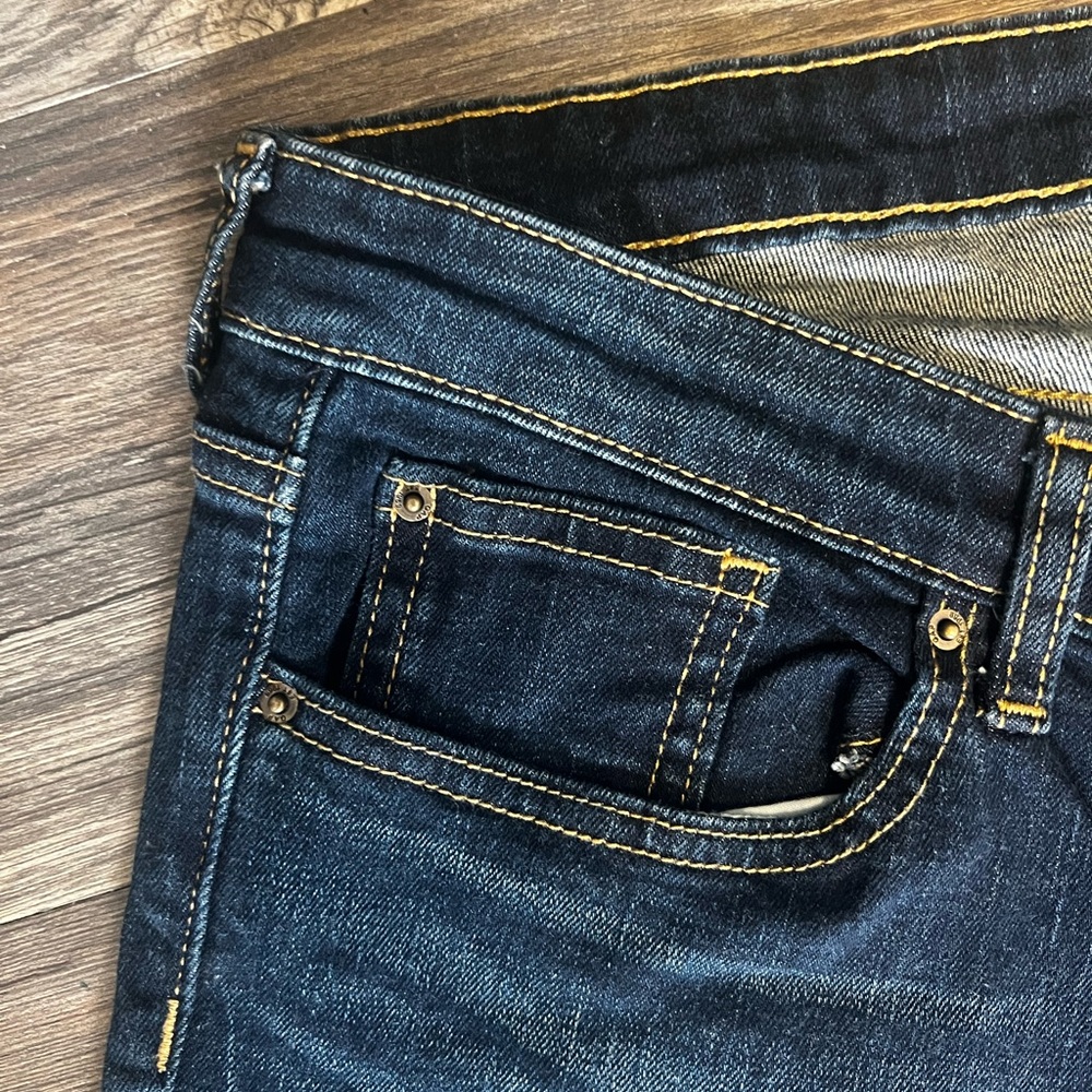 Gap Sexy Bootcut Fit Dark Indigo Jeans Mid Rise Casual Womens Size 18/34 - Picture 4 of 8